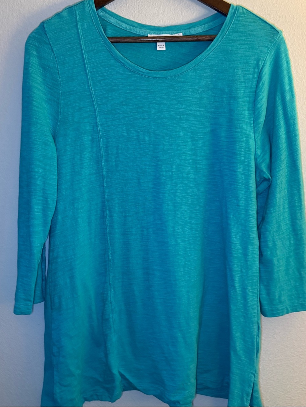 Chico's Turquoise Long Sleeve Tunic Top